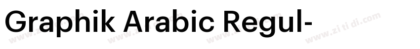 Graphik Arabic Regul字体转换